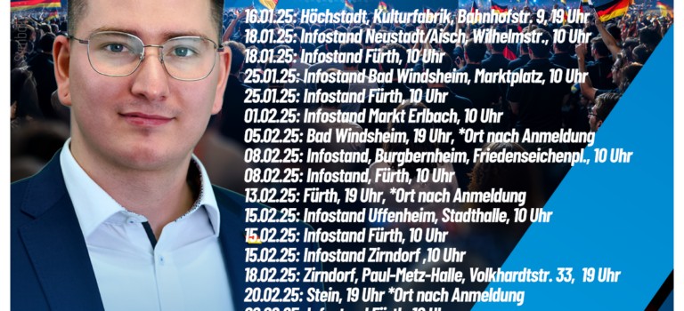 Wahlkampftermine von Bastian Treuheit